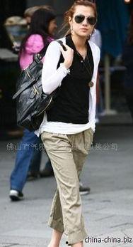 杏色九分裤9918,时尚与舒适的完美结合